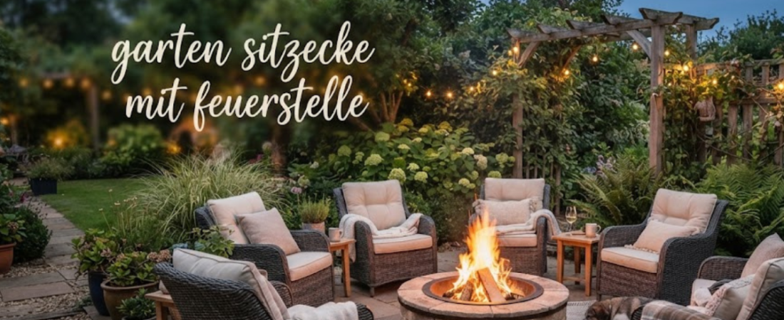 Garten Sitzecke mit Feuerstelle: Die schönsten Ideen für gemütliche Abende im Freien