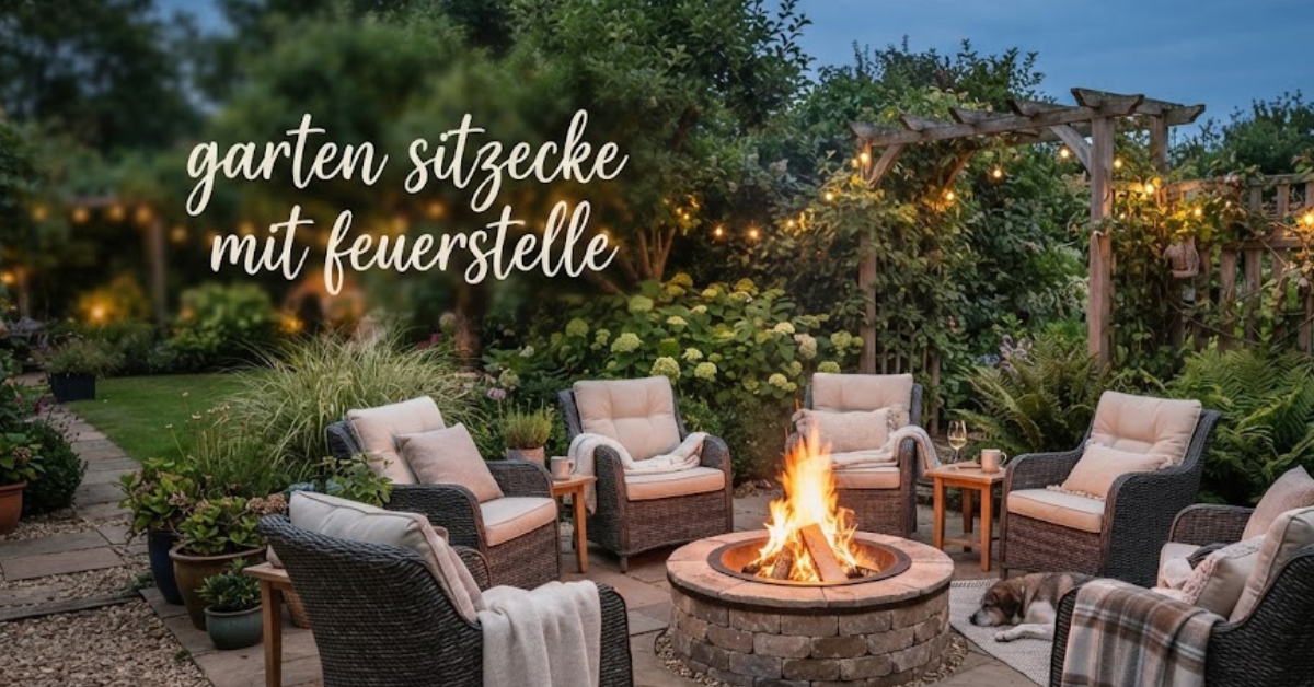 Garten Sitzecke mit Feuerstelle: Die schönsten Ideen für gemütliche Abende im Freien