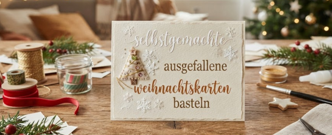 Selbstgemachte ausgefallene Weihnachtskarten basteln: Kreative Ideen für einzigartige Weihnachtsgrüße