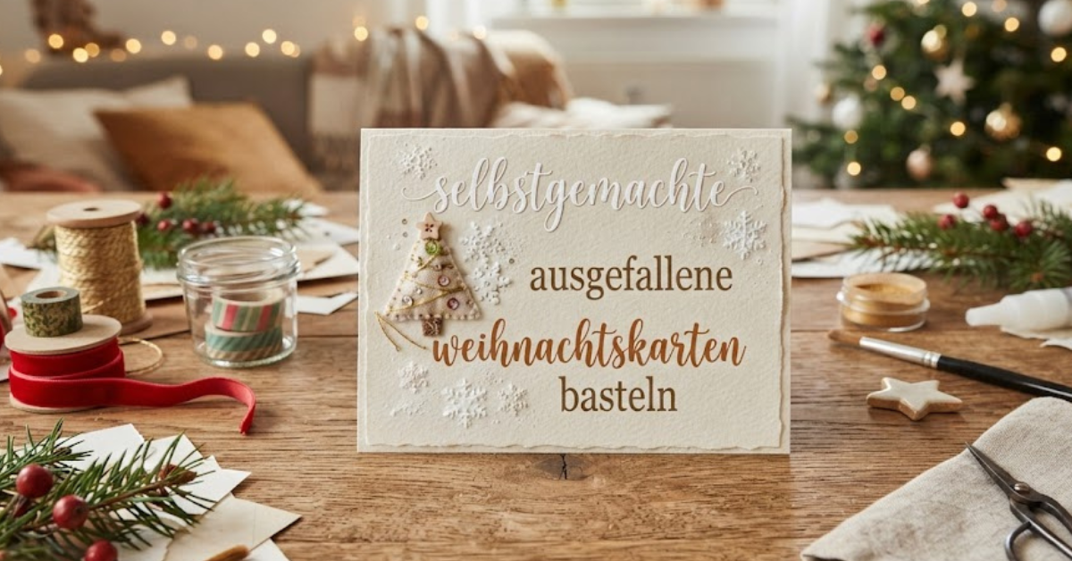 Selbstgemachte ausgefallene Weihnachtskarten basteln: Kreative Ideen für einzigartige Weihnachtsgrüße